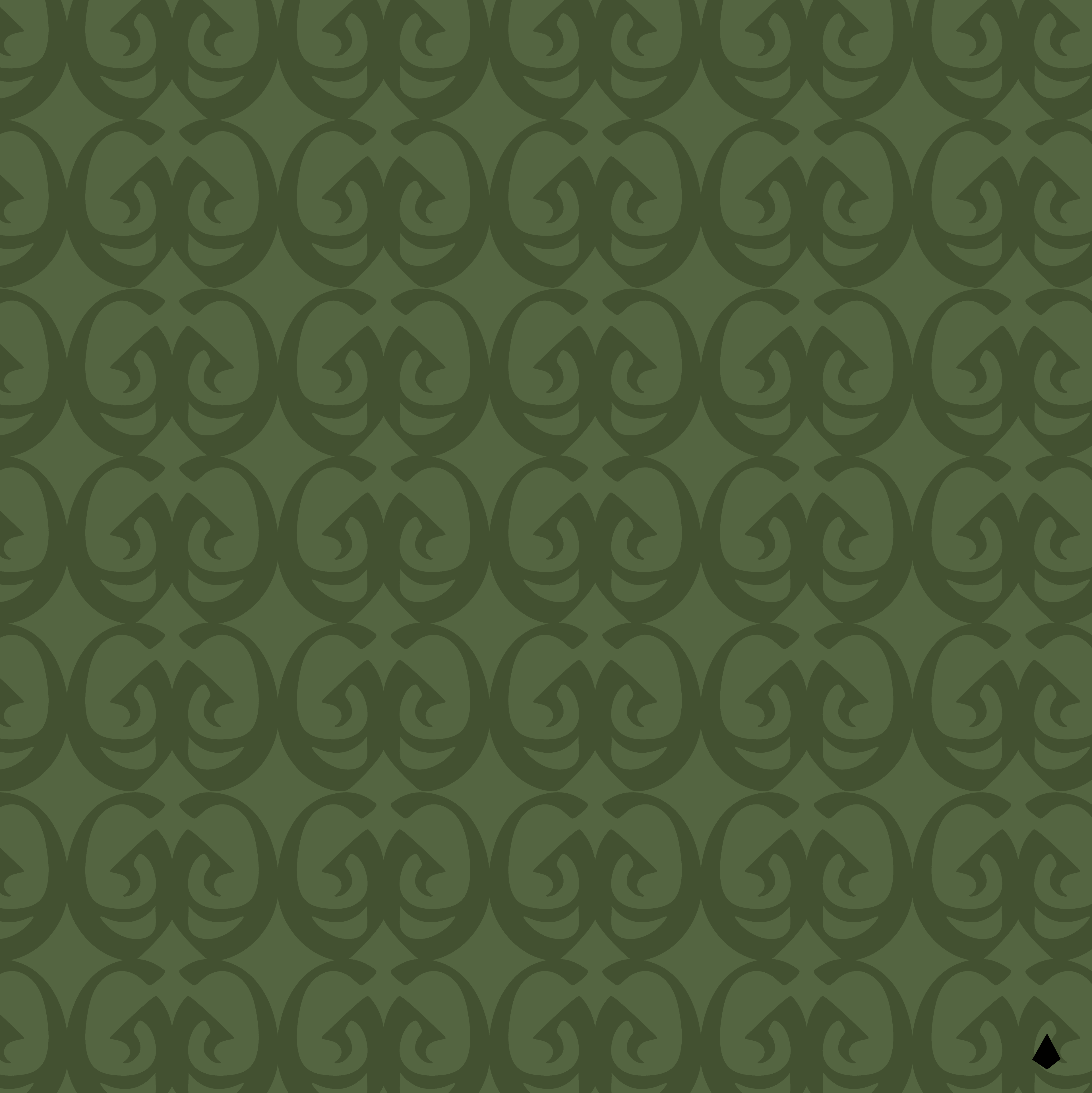 This pattern is a combination of the letter G and the letter ق which are both the first letters of the word GAWE